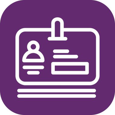 vektör ofis kartı simgesi 