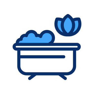 vektör Küvet Simgesi illüstrasyonu