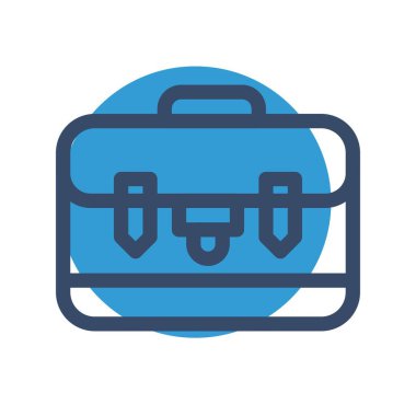 bavul ikonu vektör illüstrasyonu