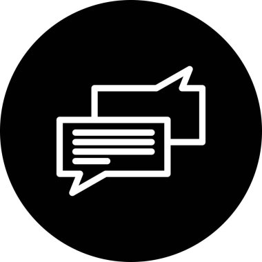  Vektör sohbet simgesi illüstrasyonu
