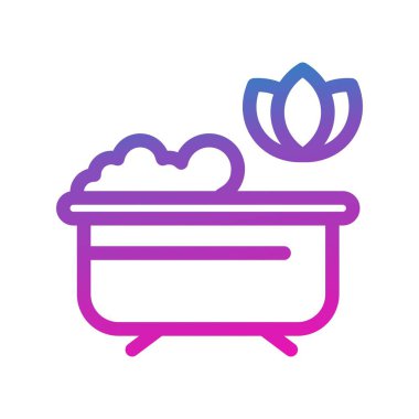 vektör Küvet Simgesi illüstrasyonu