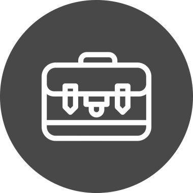 bavul ikonu vektör illüstrasyonu