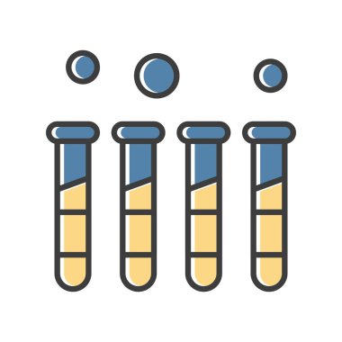 Vektör test tübü Ico