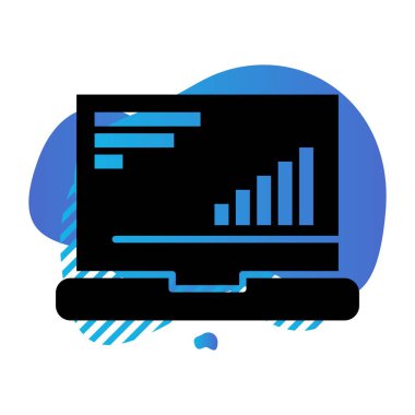 vektör dizüstü simgesi illüstrasyonu