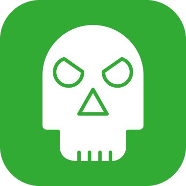 vektör kafatası çizimi