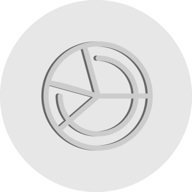  vektör pasta çizelgesi simgesi