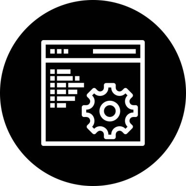 vektör ana hatları web sitesi simgesi 