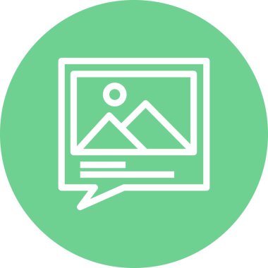 Vektör galerisi simgesi illüstrasyonu