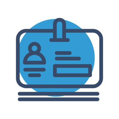 vektör ofis kartı simgesi 