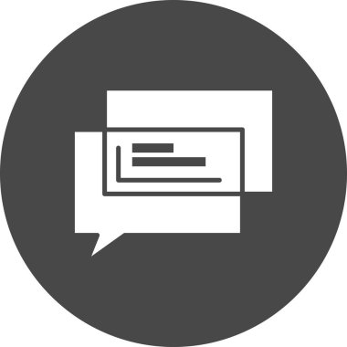  Vektör sohbet simgesi illüstrasyonu