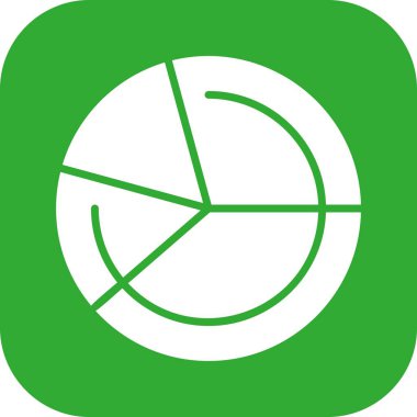  vektör pasta çizelgesi simgesi