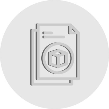 Vektör belgesi Simge illüstrasyonu