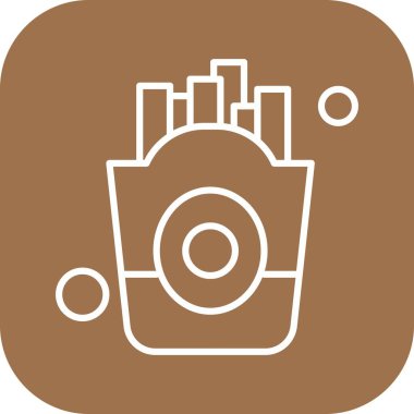  Gıda simgesinin vektör illüstrasyonu