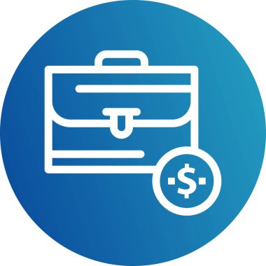 bavul ikonu vektör illüstrasyonu