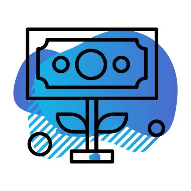 Dolar simgesi vektör illüstrasyonu