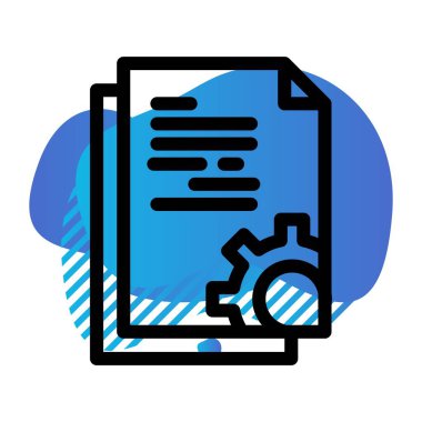 Vektör belgesi Simge illüstrasyonu