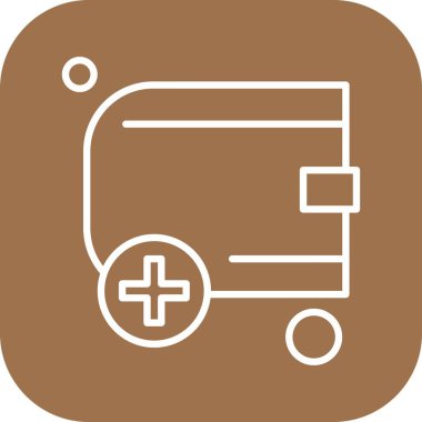 cüzdan ikonu vektör illüstrasyonu