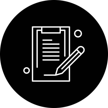 özet ikon vektör çizimi