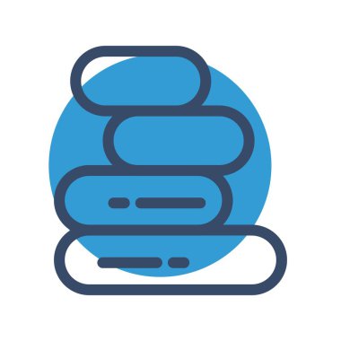 vektör havluları simge illüstrasyonu