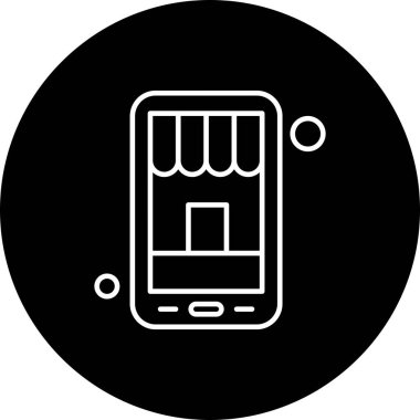 vektör mağaza simgesi çizimi