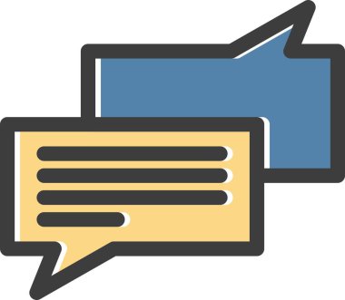  Vektör sohbet simgesi illüstrasyonu