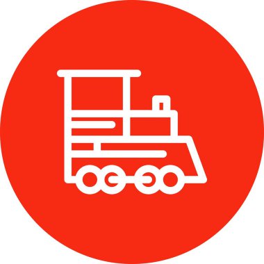 vektör tren motoru simgesi