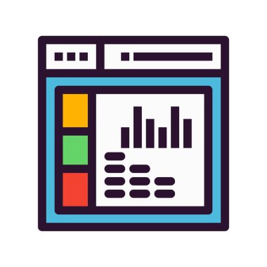 websitesi simgesi vektör illüstrasyonu