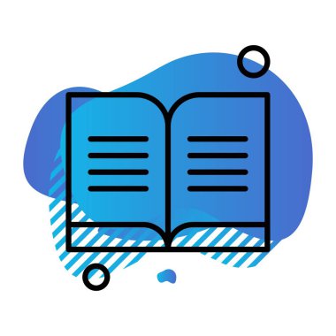 kitap simgesi vektör illüstrasyonu