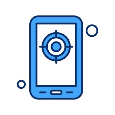 vektör hedef simgesi illüstrasyonu