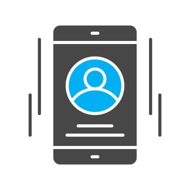 Telefon simgesinin vektör illüstrasyonu