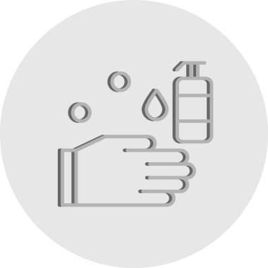 vektör yıkama el ico