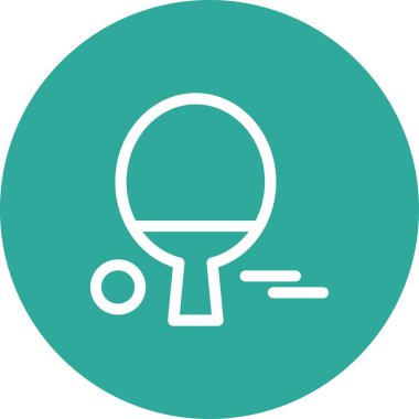 vektör tablosu tenis simgesi