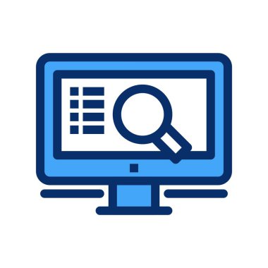 vektör lcd simgesi illüstrasyonu