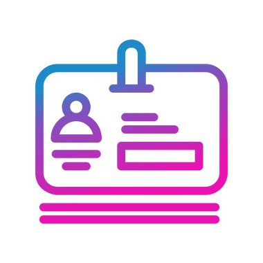 vektör ofis kartı simgesi 