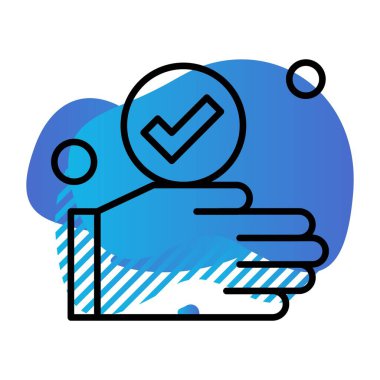 özet vektör illüstrasyon simgesi