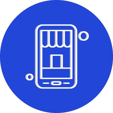 vektör mağaza simgesi çizimi