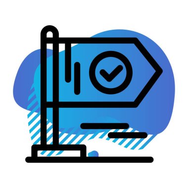 özet vektör illüstrasyon simgesi