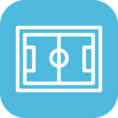 vektör Futbol Sahası Simgesi