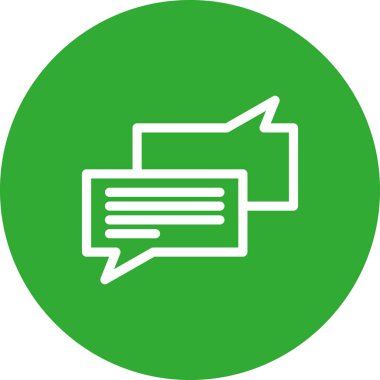  Vektör sohbet simgesi illüstrasyonu