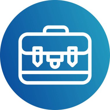 bavul ikonu vektör illüstrasyonu