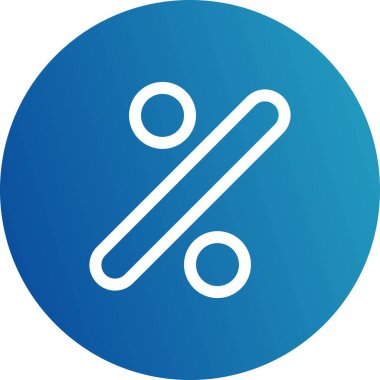 yüzde simgesi vektör illüstrasyonu