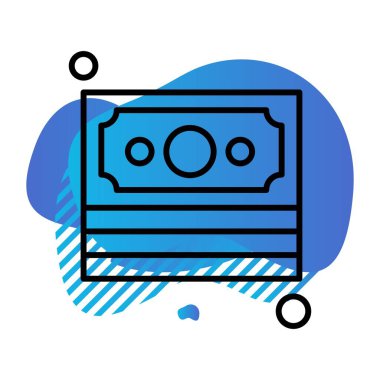 Dolar simgesi vektör illüstrasyonu