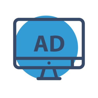 vektör lcd simgesi illüstrasyonu