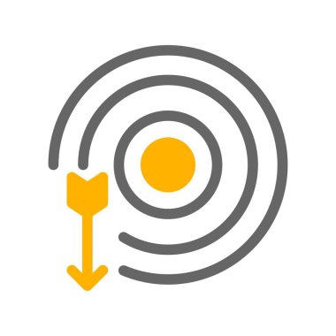 vektör hedef simgesi illüstrasyonu