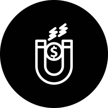 Vektör mıknatıs simgesi çizimi