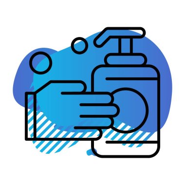 vektör el yıkama ico