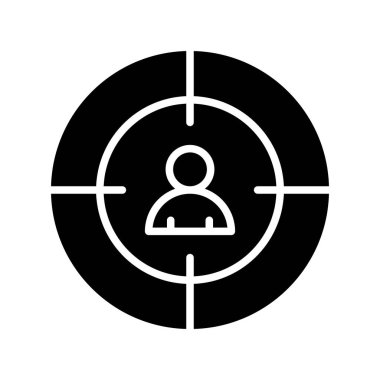 vektör hedef simgesi illüstrasyonu