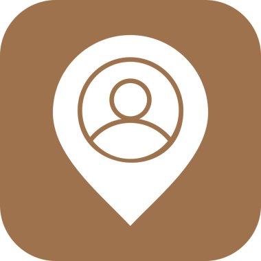 Vektör konumu simge illüstrasyonu