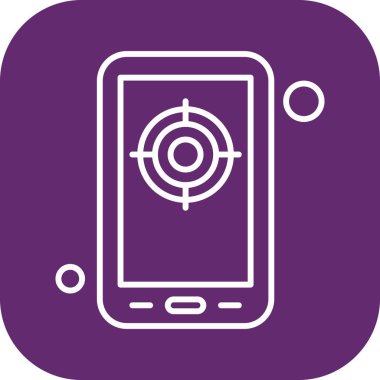 vektör hedef simgesi illüstrasyonu