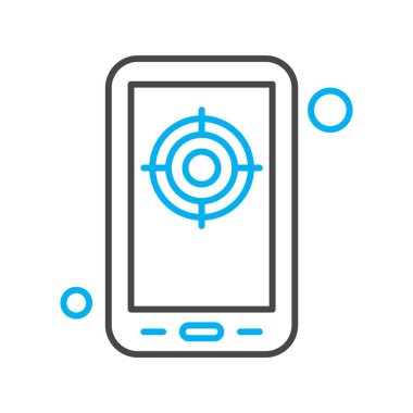 vektör hedef simgesi illüstrasyonu